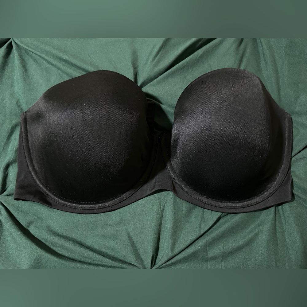 Cacique Black Strapless Bra